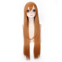 100cm Anime Himouto! Umaru-chan Doma Umaru Cosplay Wig Light Orange 80cm Long Straight Hair Peluca Halloween Party Costume Wigs 100cm ruda