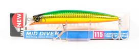 Yo Zuri Duel Hardcore Mid Diver 115 Floating Lure F1192-HGGR (5832)