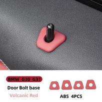 For BMW 5 series G30 G31 steering wheel button decorative frame volcano red interior modification 2 gray