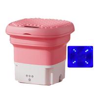 2,8 l 36 W mini sulankstoma skalbimo mašina su džiovykle, skirta kojinėms (Rožinė ES pink