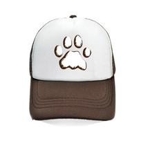Unisex Paw Trucker Hat Home Is Where Dog Is Baseball Caps Rescue Mom Heartbeat Line Snapback Hats Hand Paw Mesh Caps YY403 54-60 cm white