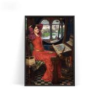 John William Waterhouse parodos meno spaudinio plakatas Ms. Šarlotė 21cm×30cm NoFrame
