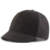 Suaugusiųjų Mažos Viršūnės Sportinės Kepurės Moterims Žieminė Veltinė Snapback Kepurė Vyrams Didelio Dydžio Vilnonės Beisbolo Kepuraitės 55-60cm 60-68CM 56-60cm black
