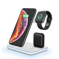 15 W belaidis įkroviklis skirtas Apple Watch 8 7 6 5 4 Airpods 3 Pro 3 In 1 Greitas įkrovimas iPhone 14 13 12 11 Xs Xr X 8 as picture balta