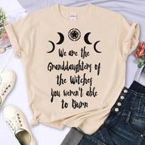 „Witch Tee“ moteriški gatvės drabužiai anime harajuku marškinėliai, moteriški komiški „harajuku“ drabužiai XXL