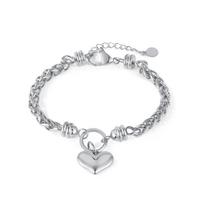 OPK Fashion Love Stainless Steel Bracelet Girl sidabras