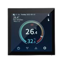 HYT001 WIFI Išmanusis Šildymo Termostatas Skaitmeninis Temperatūros Valdiklis Valdymas per Mobiliojo Telefono Programėlę Water Heating juoda