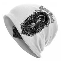 Holy Death Santa Muerte Skull Skullies Beanies Hat Horror Halloween Summer Unisex Street Cap Warm Multifunction Bonnet Knit Hat One Size black