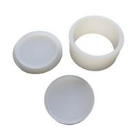 Doughnut Shaped Bath Soap Mold 3D Bath Salt Ball Mold Non-Stick 6.35CM/5.8CM Diameter Shampoo Press Bar Mold A white