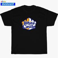 White Castle Burger Logo Navy White Unisex marškinėliai S blue