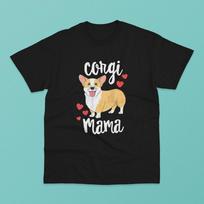 Corgi Mama Puppy Corgi Unisex T-shirt S white