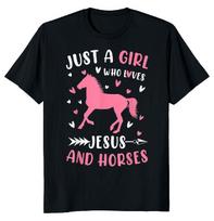 Just Girl Who Loves Jesus Unisex marškinėliai S