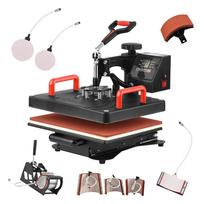Daugiafunkcinis 8 viename šilumos presavimo aparatas 360 laipsnių pasukamas karšto perdavimo sublimacinis skaitmeninis presavimas Slidable Design AU Plug juoda