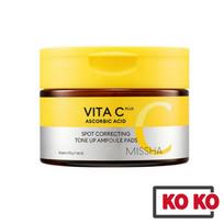 [MISSHA] Vita C Ascorbic Acid Spot Correcting Tone Up Ampoule Pads 80 sheets 80 sheets