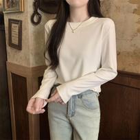 German Velvet Long Sleeved Undershirt for Women's Underwear Warm and Versatile Slim Fit Front Shoulder Round Neck Top M balta