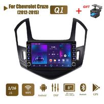 icreative 2Din automobilio radijas, skirtas „Chevrolet Cruze 2012-2015“ su mygtuko rankenėle daugialypės terpės grotuvu „Android“ GPS navigacijos galvutė 2din 1+16GB 1+16GB juoda