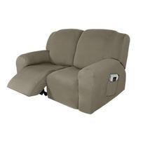 Recliner Sofa Cover Elastic Polyester Relax Massage Sofa Slipcover For Living Room Lounger Armchair Couch Cover black