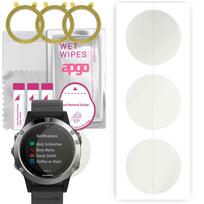 3x apgo MATTE hidrogelinė ekrano apsauga, skirta Garmin Fenix ​​5, hidrogelio plėvelė, su pozicionavimo sluoksniu lengvas montavimas