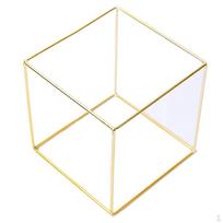 Kubinės iliuzijos auskarų grandinėlės vitrinos kambario dekoras 15x15x15cm