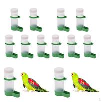 10PCS Parrots Cockatiel Bird Feeder Kettle Automatic Food Dispenser Unloader white