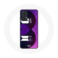 Coque pour Samsung Galaxy A32 5G Bangtan Sonyeondan Logo BTS Et Logo ARMY I Purple You violetinė