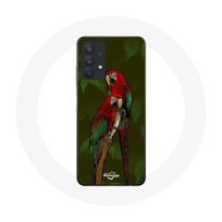 Coque pour Samsung Galaxy A32 5G Pionus Perroquet Rouge raudona