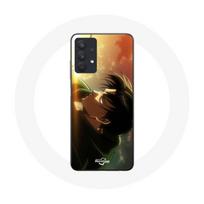 Coque - Maniacase - Samsung Galaxy A32 5G - Anime L'Attaque des Titans - Souple - Noir juoda