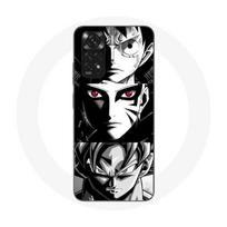 Case - Maniacase - Xiaomi Redmi Note 11s - Anime Manga - Sangoku Naruto Luffy - Black juoda