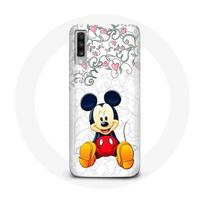 Coque Samsung Galaxy A70 Mickey Mouse Fleurs Cœurs