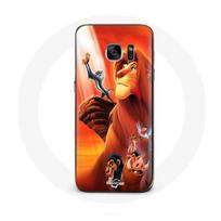 Coque pour Samsung Galaxy S6 edge Le Roi Lion Simba et Mufasa