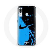 Coque pour Samsung Galaxy A40 Nike Logo Bleu et Noir