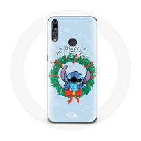 Coque pour Huawei P30 Lite Stitch neige joyeux Noël bleu mėlyna
