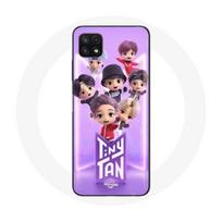 Coque pour Samsung Galaxy A22 5G BTS TinyTAN Animation Affiche RM Jin Suga J-Hope Jimin Jungkook Et V