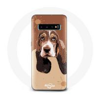 Coque pour Samsung Galaxy S10 Edge Basset Hound chien visage