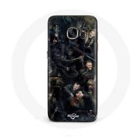 Coque pour Samsung Galaxy S7 Edge Vikings Teaser Saison 6 Affiche Personnages Art