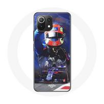 Coque pour Xiaomi Mi 11 Lite Formule 1 Pierre Gasly Pilote automobile F1 Rouge Bleu