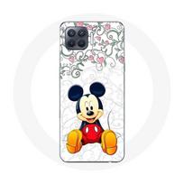 Coque pour Oppo A93 Mickey Mouse Fleurs Cœurs gryna