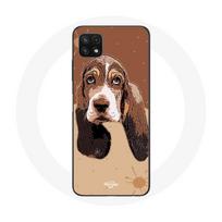 Coque pour Samsung Galaxy A22 5G Basset Hound chien visage
