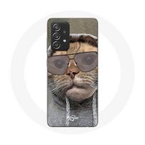 Coque pour Samsung Galaxy A52 Chat avec une capuche photo drole Animaux
