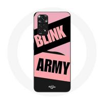 Coque pour Xiaomi Redmi Note 11 4G BTS ARMY Et Blackpink Blink Rose Noir