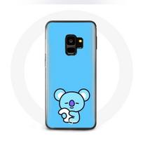 Coque pour Samsung Galaxy S9 Bangtan BTS BT21 Koya RM Fond Bleu
