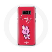 Coque pour Samsung Galaxy S8 BTS Bangtan Garçons BT21 Cooky Fond Rouge
