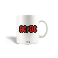AC/DC keraminis puodelis, raudonas logotipas, roko klasika, 1977 m