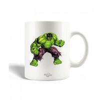 Keramikinis puodelis - Hulk - 30cl - Tinka plauti indaplovėje - Baltas - Aukštis 9,5 cm