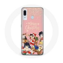 Coque pour Samsung Galaxy A20e Demon slayer merry christmas affiche Anime Manga