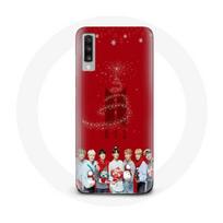 Coque pour Samsung Galaxy A70 BTS Bangtan Garçons Fond Rouge Cadeau de Noël 2023