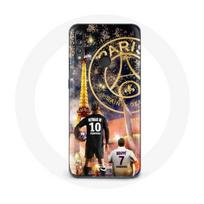 Coque pour Huawei P30 Lite PSG Neymar et Mbappé Joyeux noël