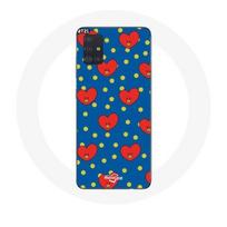 Coque pour Samsung Galaxy A51 5G BTS Bangtan Garçons BT21 TATA de V Fond Bleu
