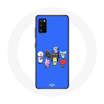 Coque pour Samsung Galaxy S20 BTS BT21 Tata Chimmy Cooky Rj Koya Shooky Et Mang Jouent De la musique