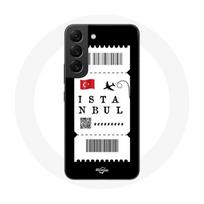 Coque pour Samsung Galaxy S21 FE Billet d'avion Istanbul Turquie